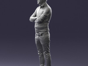 man in pose 0198 3D Model