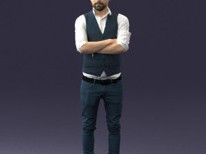 man in pose 0198 3d print ready Modello di stampa 3D