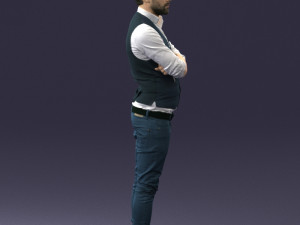 man in pose 0198 3d print ready Modello di stampa 3D