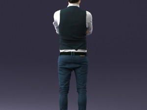 man in pose 0198 3d print ready Modello di stampa 3D