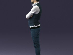 man in pose 0198 3d print ready Modello di stampa 3D