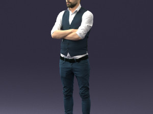 man in pose 0198 3d print ready Modello di stampa 3D