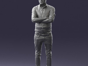 man in pose 0198 3d print ready Modello di stampa 3D