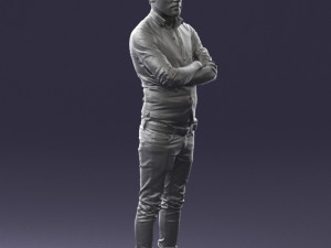 man in pose 0198 3d print ready Modello di stampa 3D
