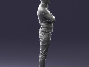 man in pose 0198 3d print ready Modello di stampa 3D