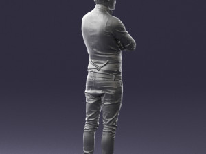 man in pose 0198 3d print ready Modello di stampa 3D