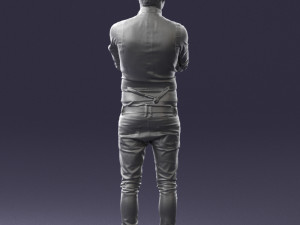 man in pose 0198 3d print ready Modello di stampa 3D