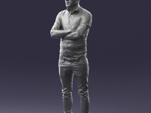 man in pose 0198 3d print ready Modello di stampa 3D