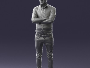 man in pose 0198 3d print ready Modello di stampa 3D