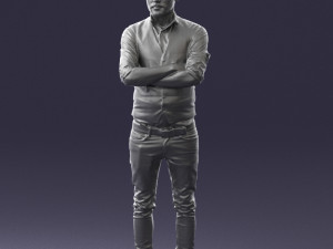 man in pose 0198 3d print ready Modello di stampa 3D