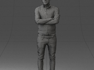 man in pose 0198 3d print ready Modello di stampa 3D