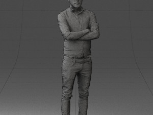 man in pose 0198 3d print ready Modello di stampa 3D