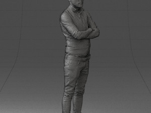man in pose 0198 3d print ready Modello di stampa 3D