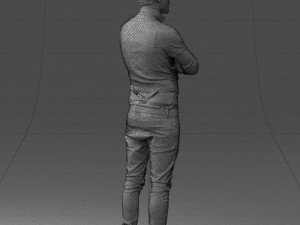 man in pose 0198 3d print ready Modello di stampa 3D