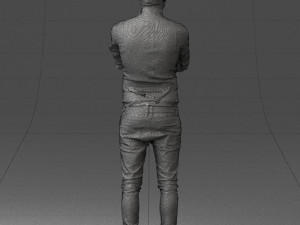 man in pose 0198 3d print ready Modello di stampa 3D