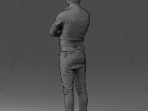 man in pose 0198 3d print ready Modello di stampa 3D