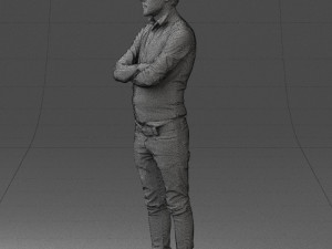 man in pose 0198 3d print ready Modello di stampa 3D