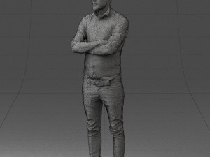 man in pose 0198 3d print ready Modello di stampa 3D