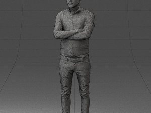 man in pose 0198 3d print ready Modello di stampa 3D