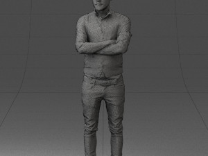 man in pose 0198 3d print ready Modello di stampa 3D