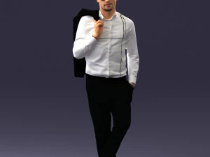 man in pose 0200 3D Model