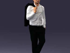 man in pose 0200 3D Model