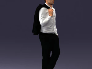 man in pose 0200 3D Model