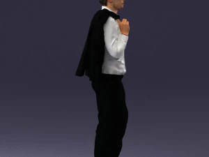 man in pose 0200 3D Model