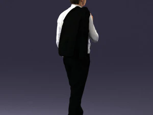 man in pose 0200 3D Model