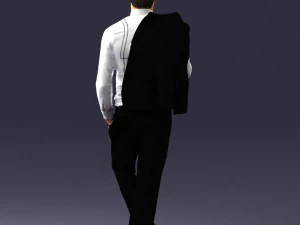 man in pose 0200 3D Model