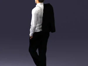 man in pose 0200 3D Model
