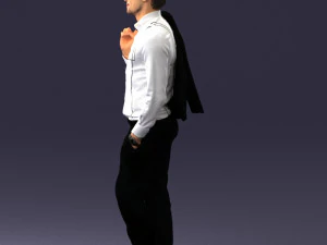 man in pose 0200 3D Model