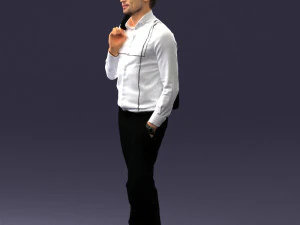 man in pose 0200 3D Model