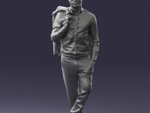 man in pose 0200 3D Model