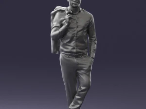 man in pose 0200 3D Model