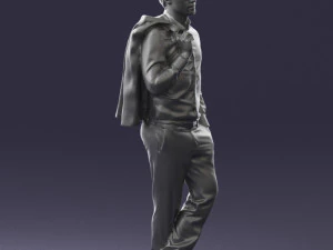 man in pose 0200 3D Model