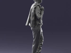 man in pose 0200 3D Model