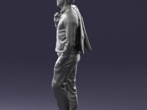 man in pose 0200 3D Model