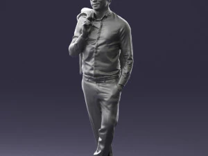 man in pose 0200 3D Model