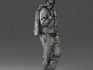 man in pose 0200 3D Model