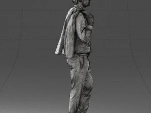 man in pose 0200 3D Model