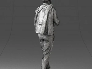 man in pose 0200 3D Model