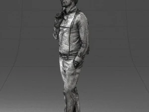 man in pose 0200 3D Model