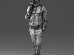 man in pose 0200 3D Model