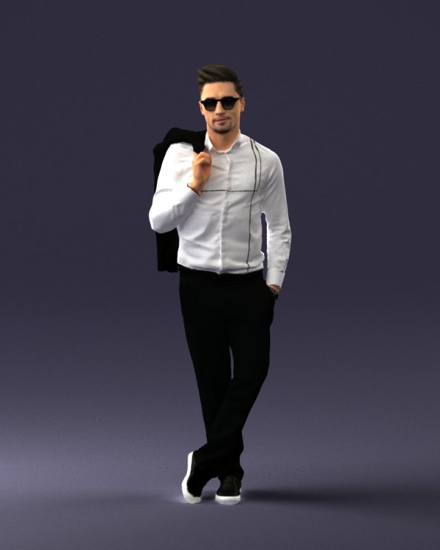 man in pose 0200 3d print ready 3D Druckmodell .c4d .max .obj .3ds .fbx .stl .blend