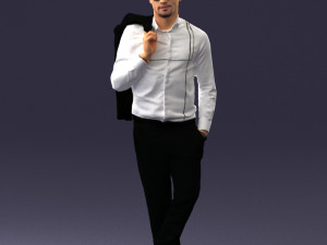 man in pose 0200 3d print ready 3D 프린트 모델