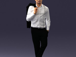 man in pose 0200 3d print ready 3D Druckmodell