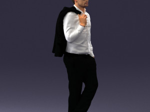 man in pose 0200 3d print ready 3D Druckmodell