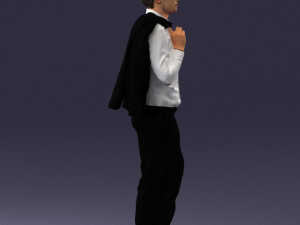 man in pose 0200 3d print ready 3D Druckmodell