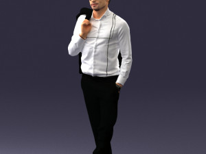 man in pose 0200 3d print ready 3D Druckmodell